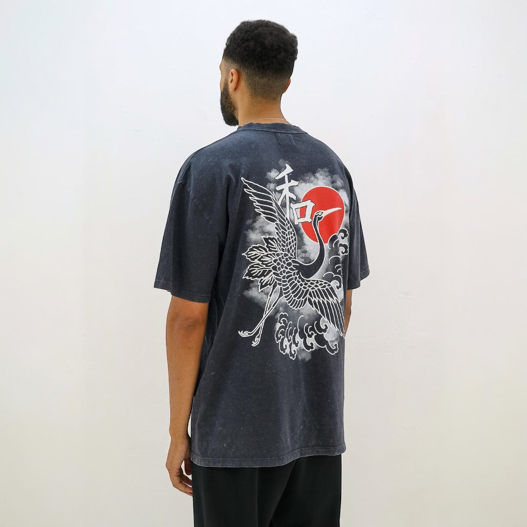 STONEWASH/BLACK PRINT IKIGAI - GC COLLECTION