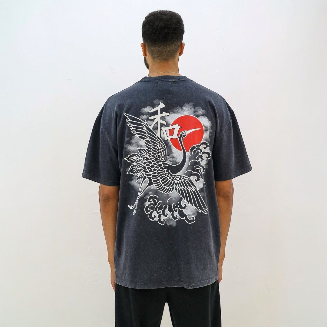 STONEWASH/BLACK PRINT IKIGAI - GC COLLECTION