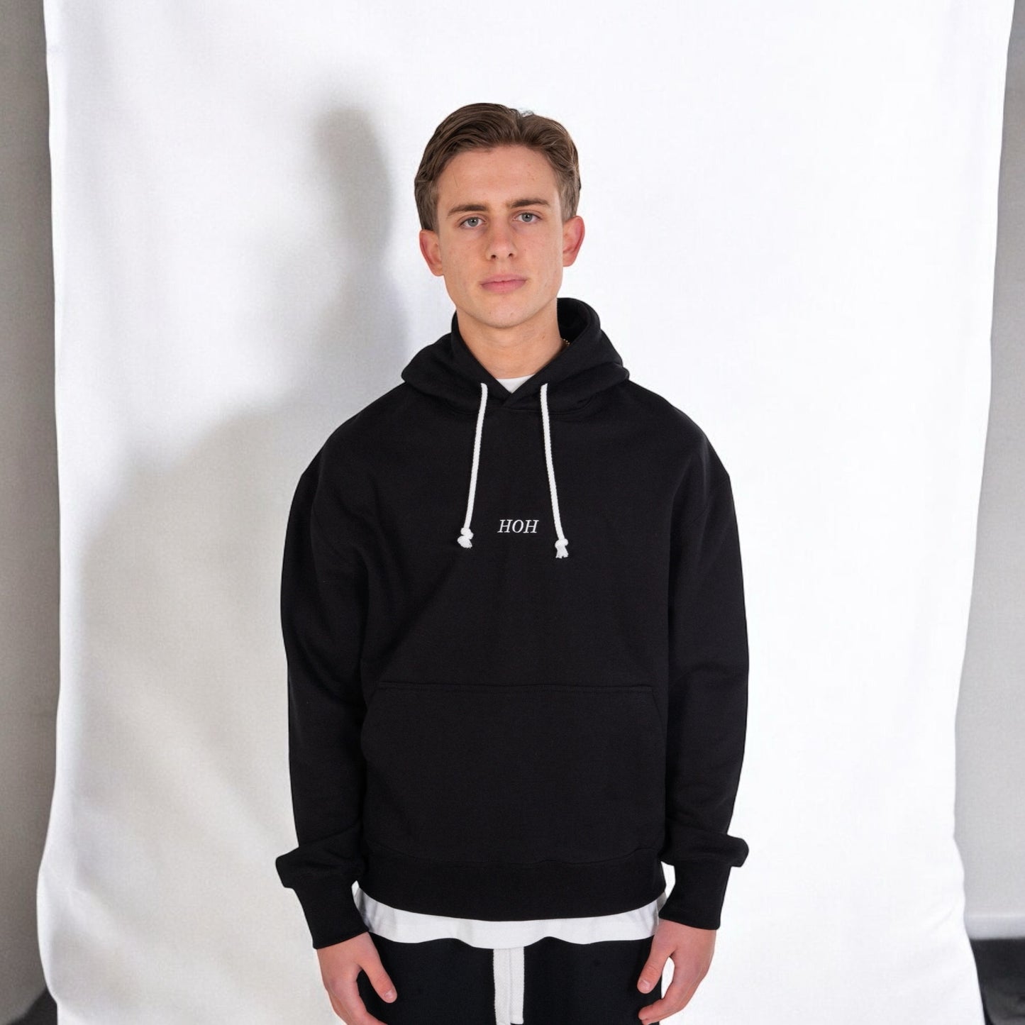 HEAVYWEIGHT BLACK HOODIE  S24 - ALA COLLAB