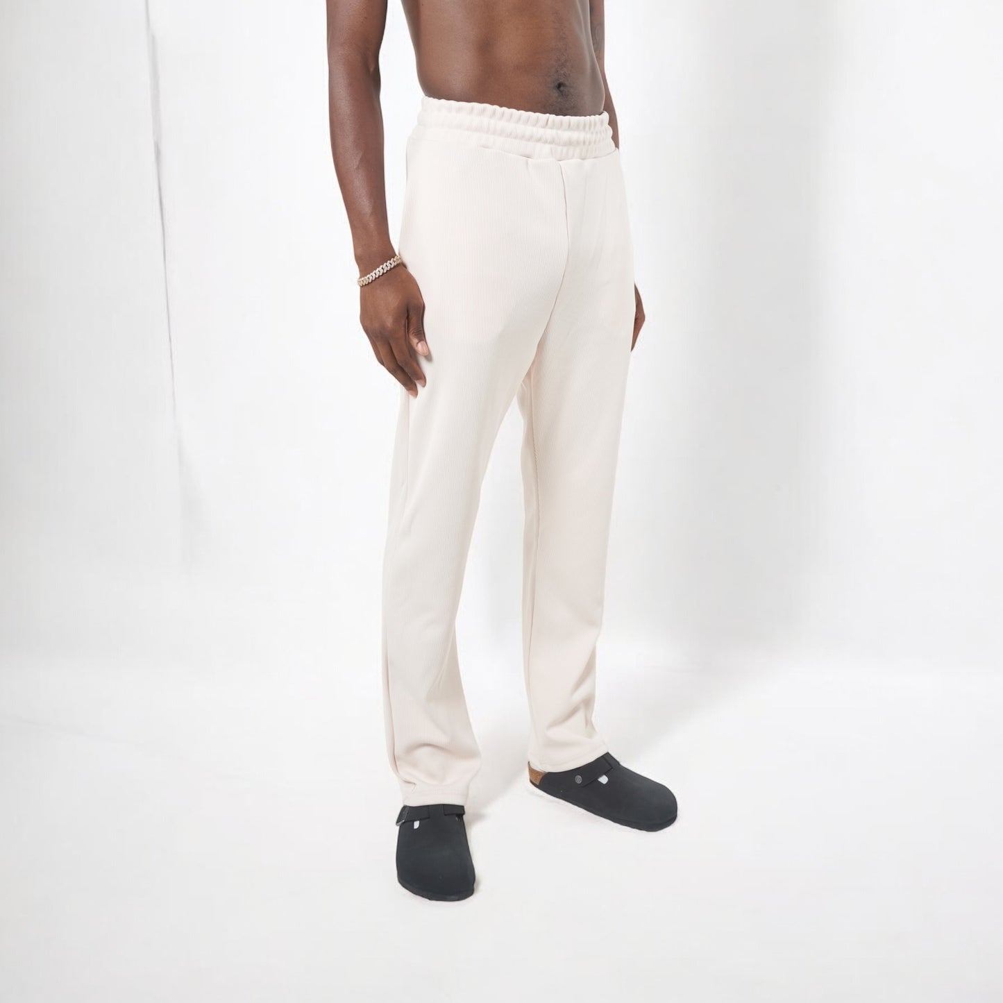 RIBBED TROUSER - SAND