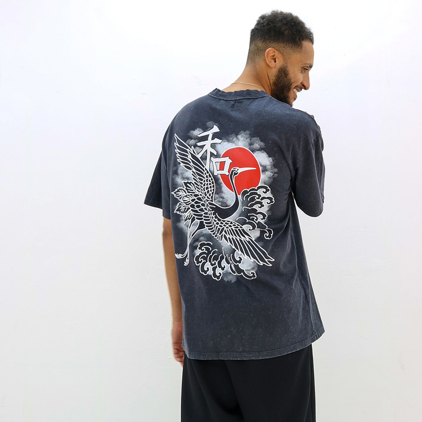 STONEWASH/BLACK PRINT IKIGAI - GC COLLECTION