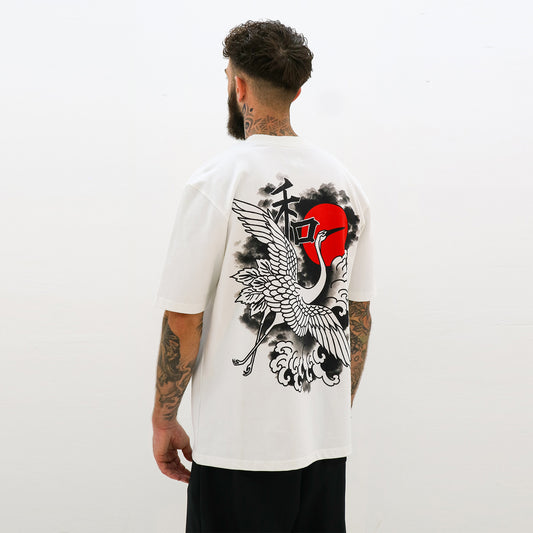 HEAVYWEIGHT WHITE IKIGAI T-SHIRT - GC COLLECTION