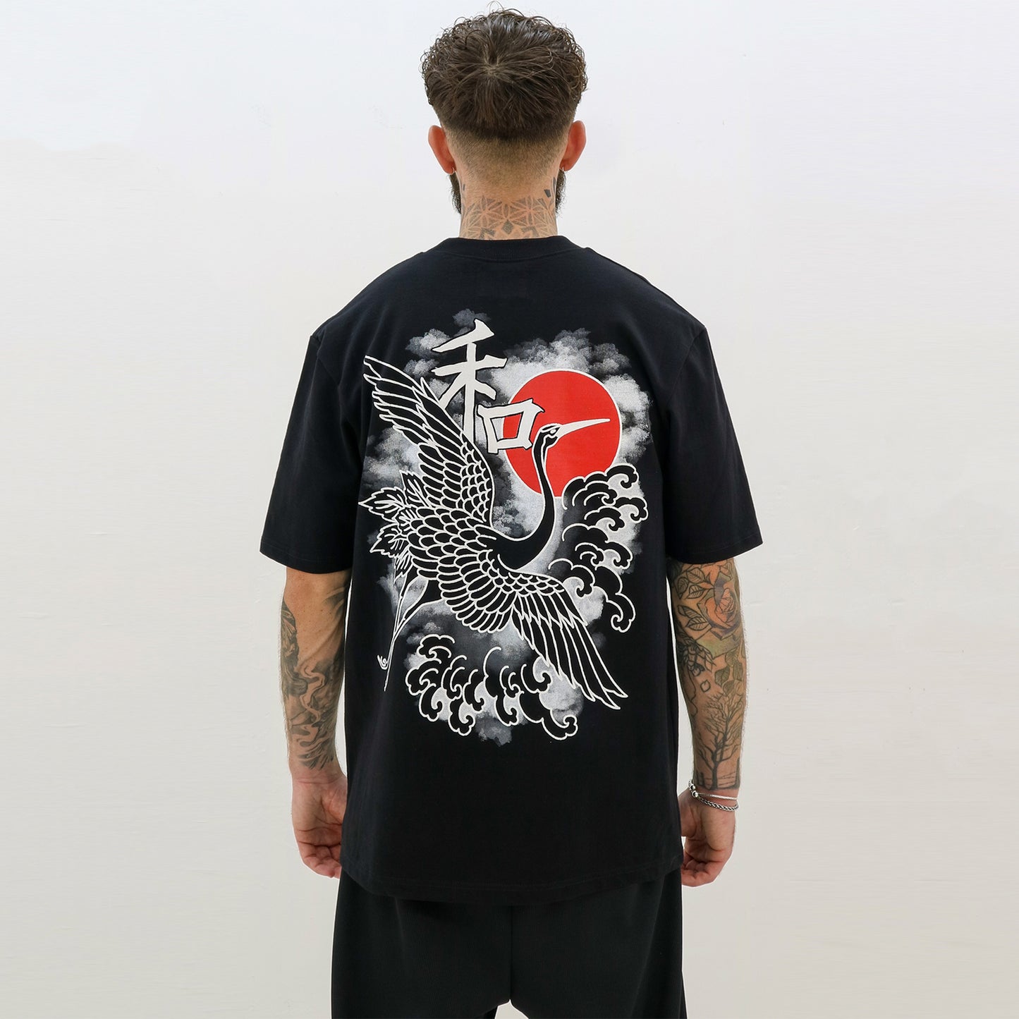 HEAVYWEIGHT BLACK IKIGAI T-SHIRT - GC COLLECTION