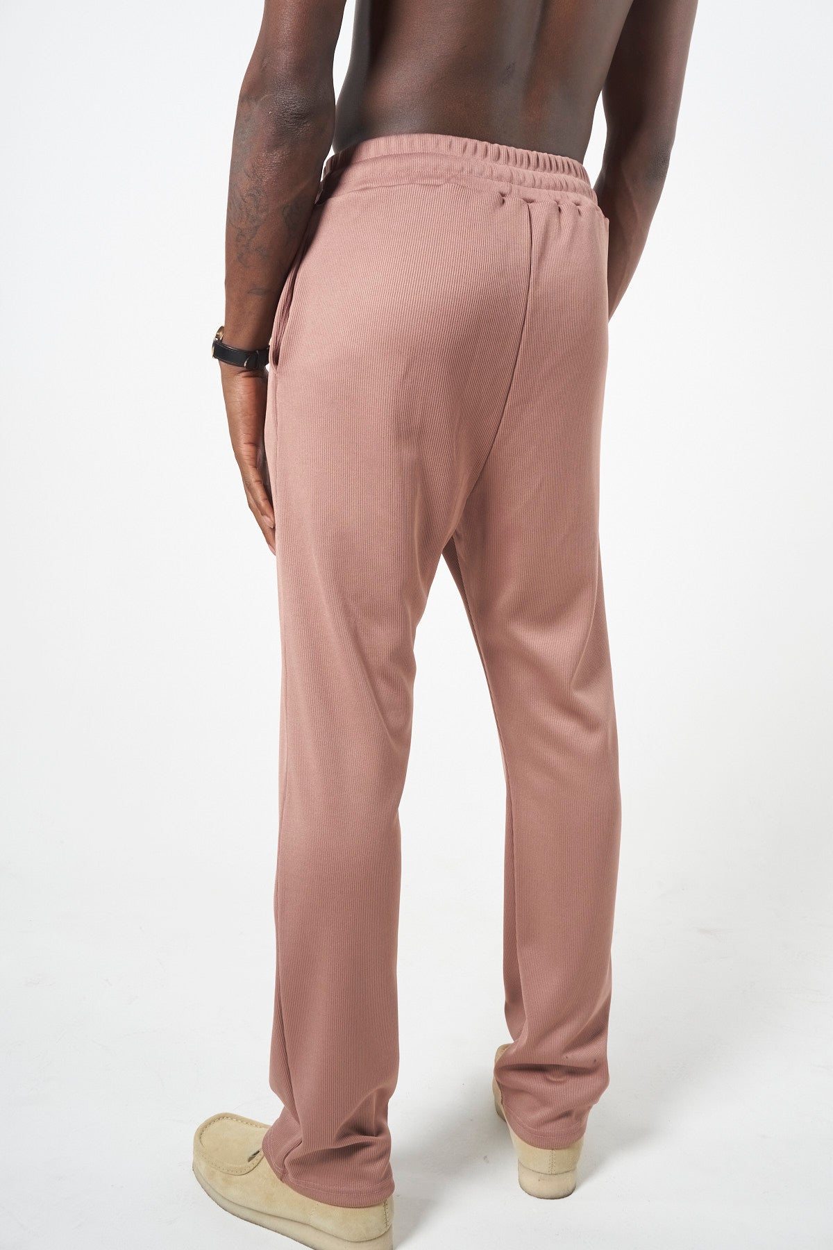 RIBBED TROUSER - ROSE