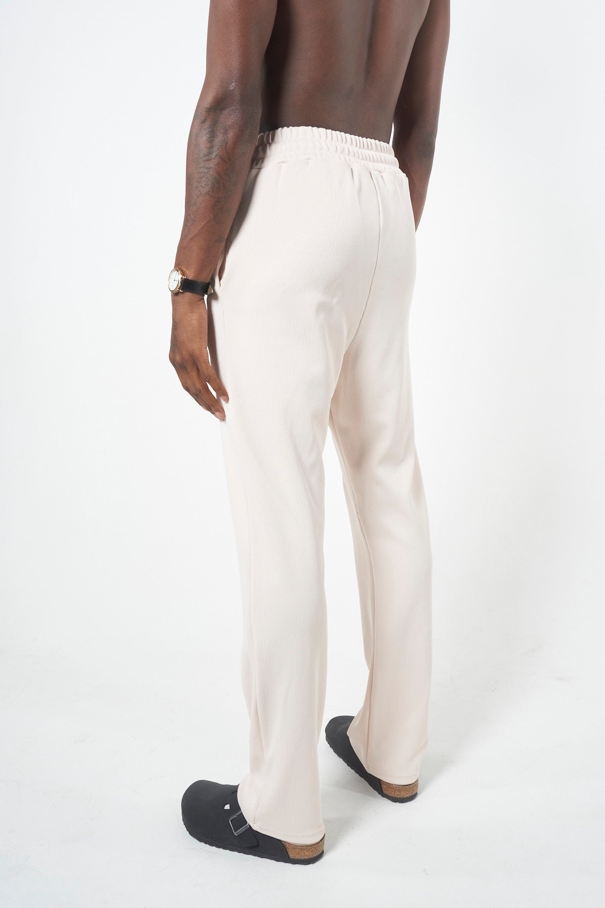 RIBBED TROUSER - SAND