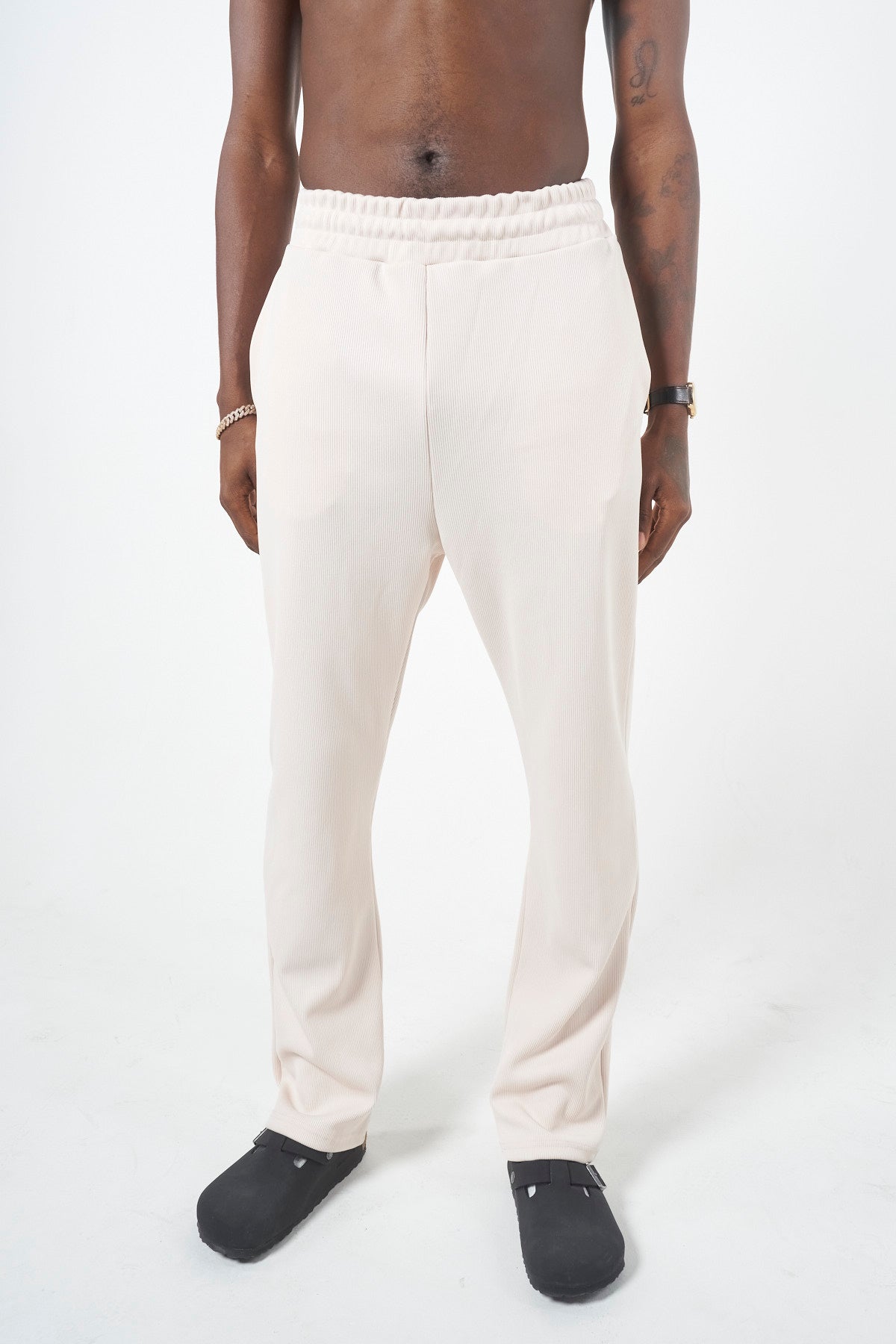 RIBBED TROUSER - SAND