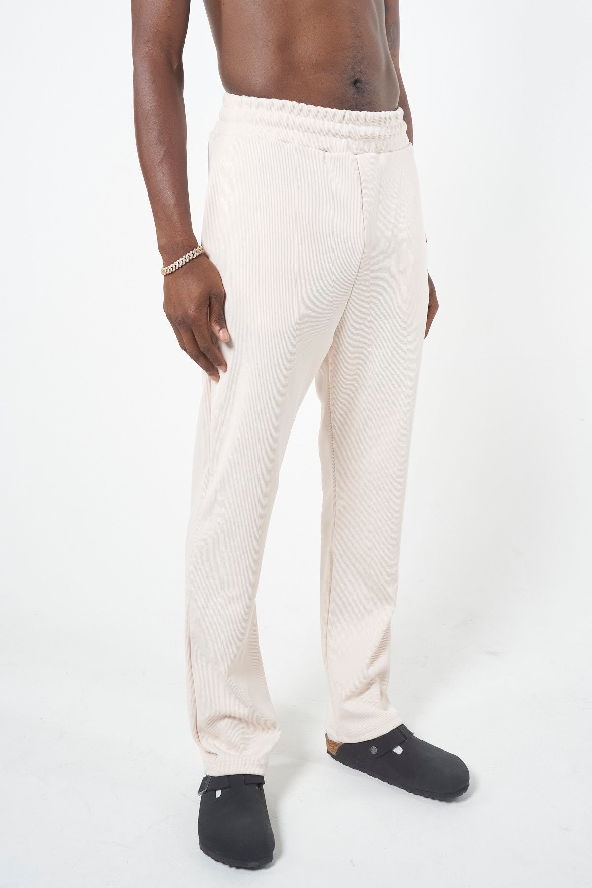 RIBBED TROUSER - SAND