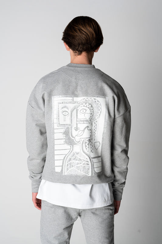 HEAVYWEIGHT GREY SWEATSHIRT - ALA COLLAB